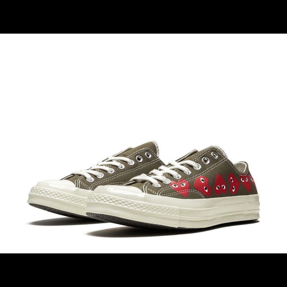 Comme does Garçons Play x Converse, Khaki, Mens 6 / Womens 8